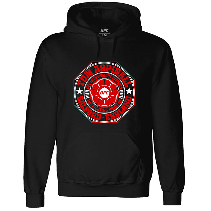 Men's UFC Tom Aspinall Rose Crest Hoodie - Black – UFC AU